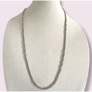 Sarah Coventry Necklace Vintage silver chain Sarah Coventry 30”